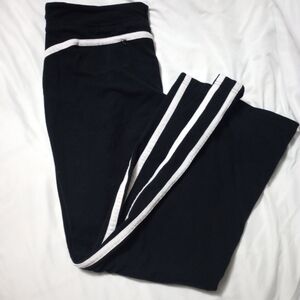 Women's black and White Track Pants